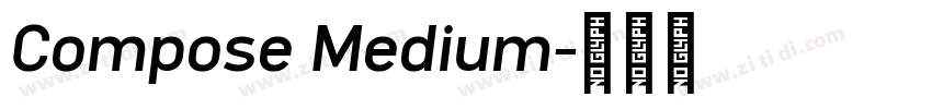 Compose Medium字体转换